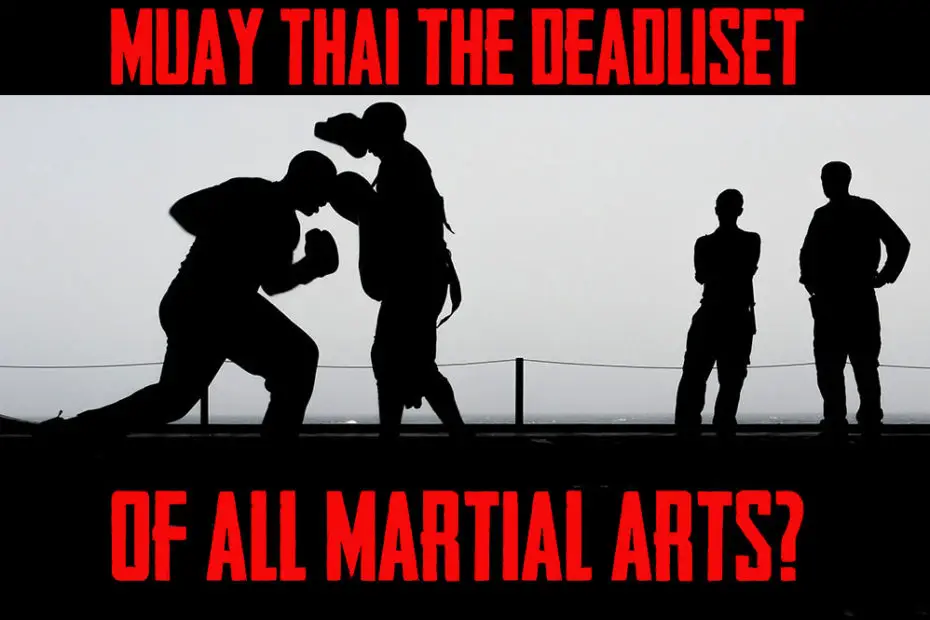 Fighters training in deadly martial arts.
