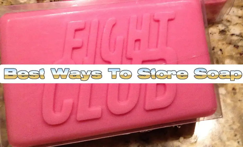 Some fight club soap being carefully stored.