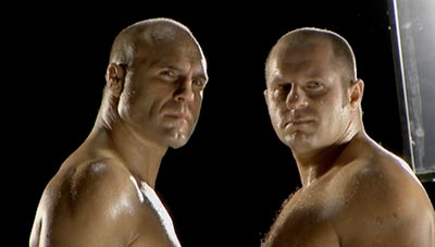 MMA legends Fedor Emelianenko and Randy Couture face-off but never fought.