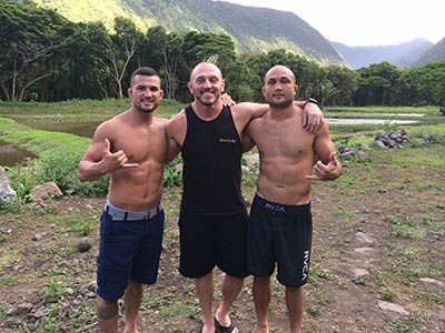UFC Hall of Famer BJ Penn trains in his home state of Hawaii.